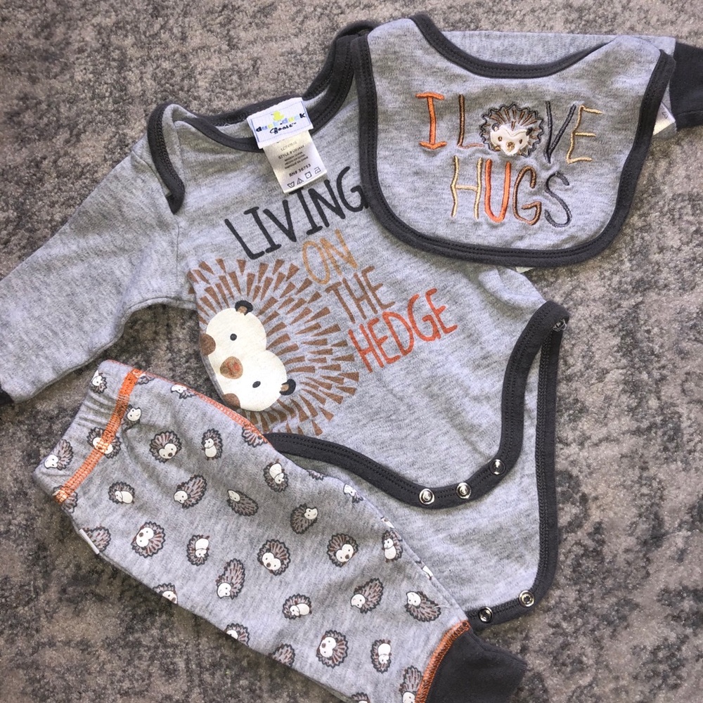 Three Piece Hedgehog Outfit
